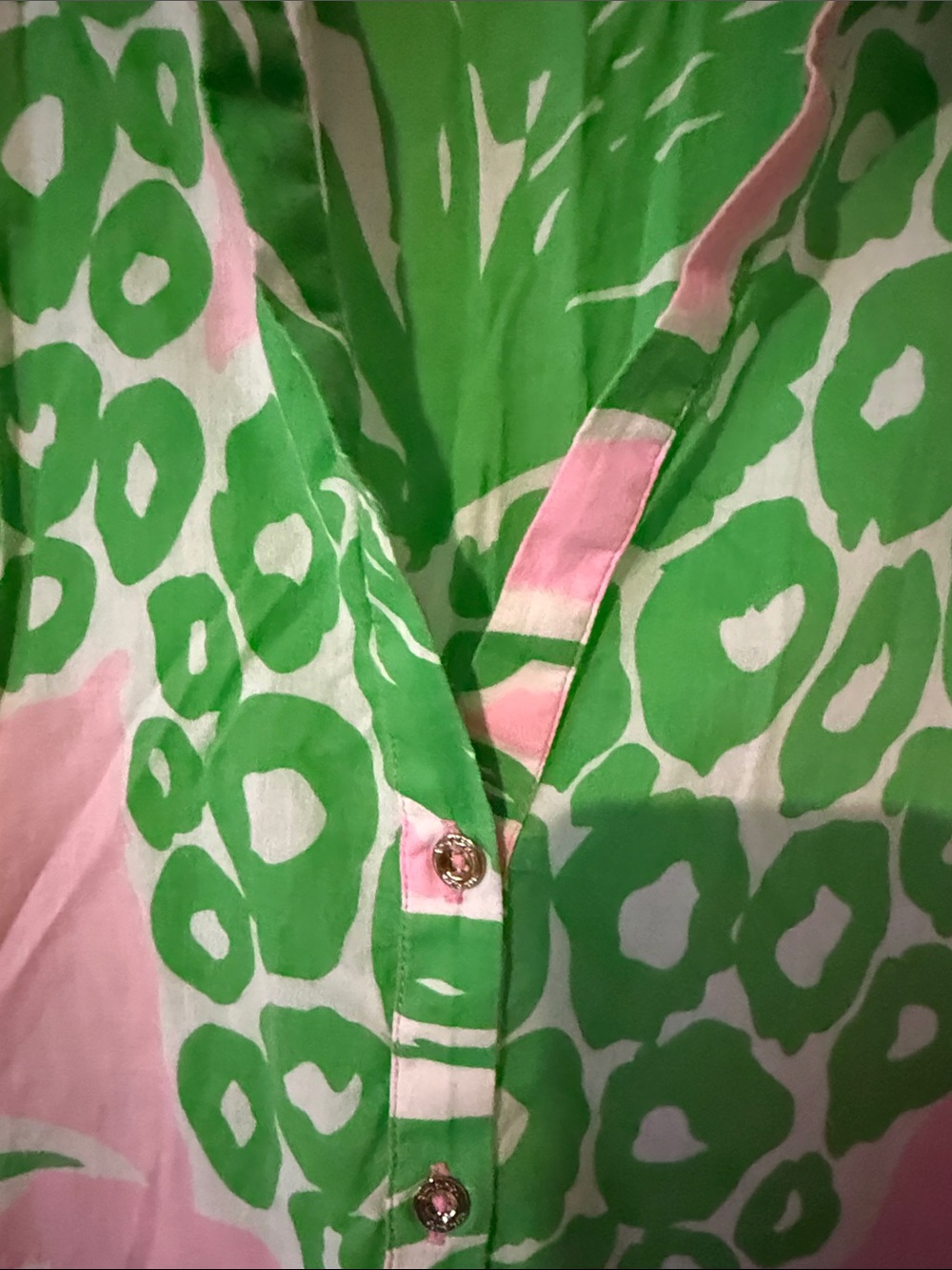 Lilly Pulitzer Pink and Green Tropical Swim Coverup - Picture 9 of 15